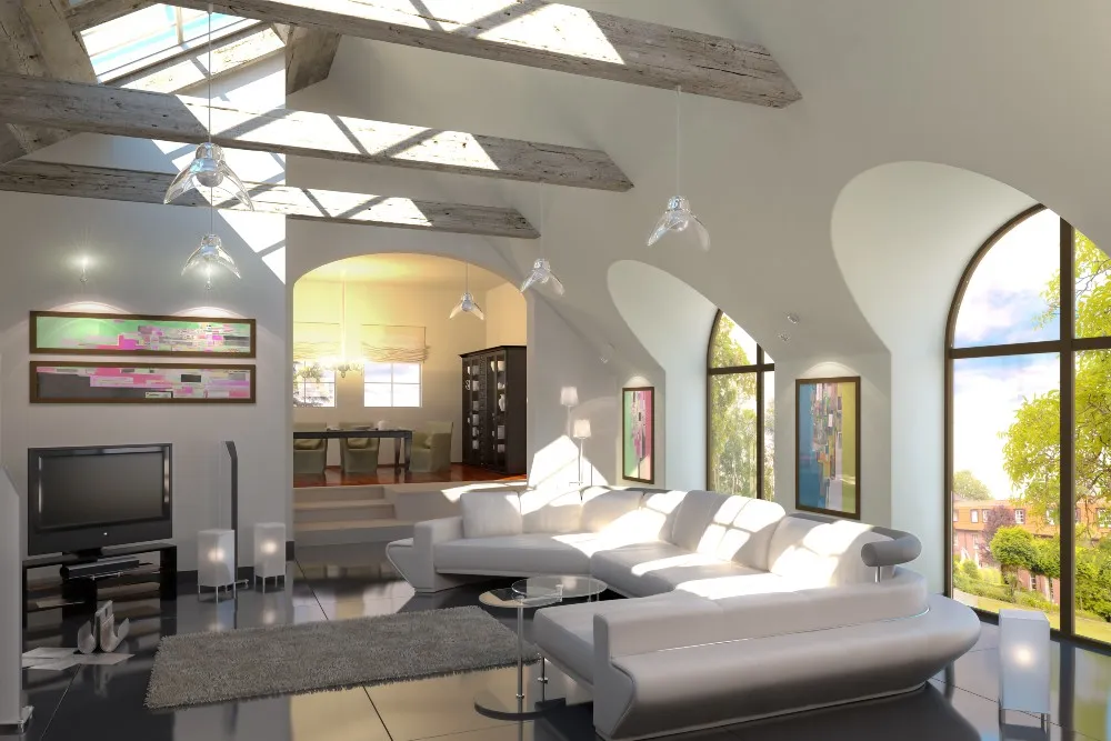 Heller Raum nach Altbausanierung